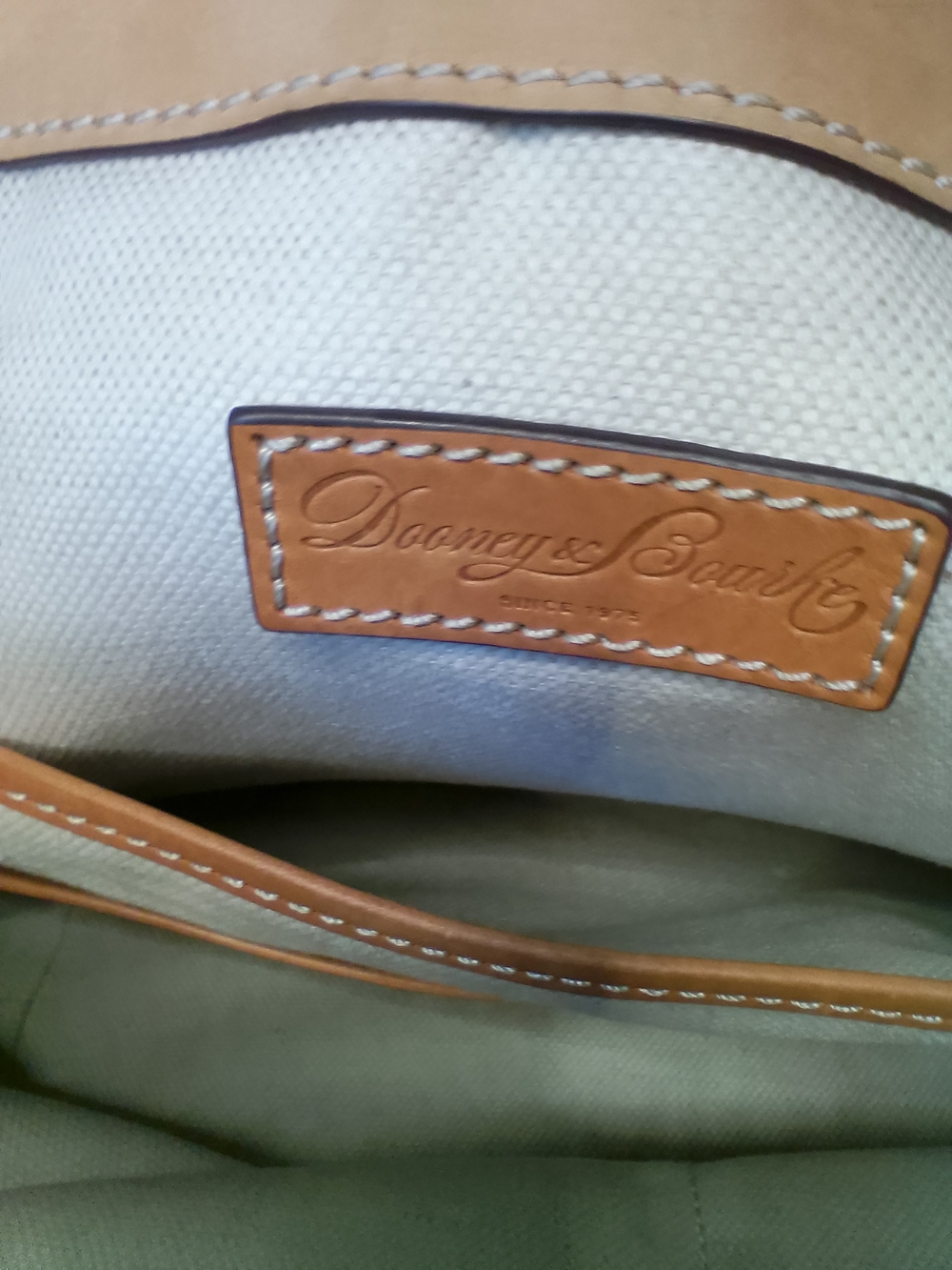Dooney & Bourke Hydrangea Drawstring Bucket Bag in Pink, Teal & Cream - Picture 7 of 14